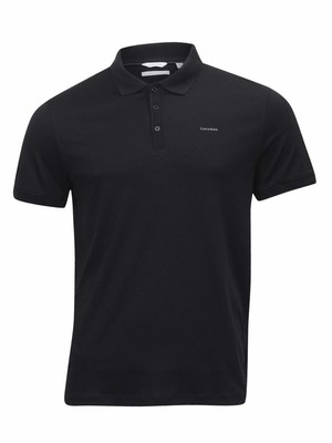 calvin klein men's liquid touch interlock polo